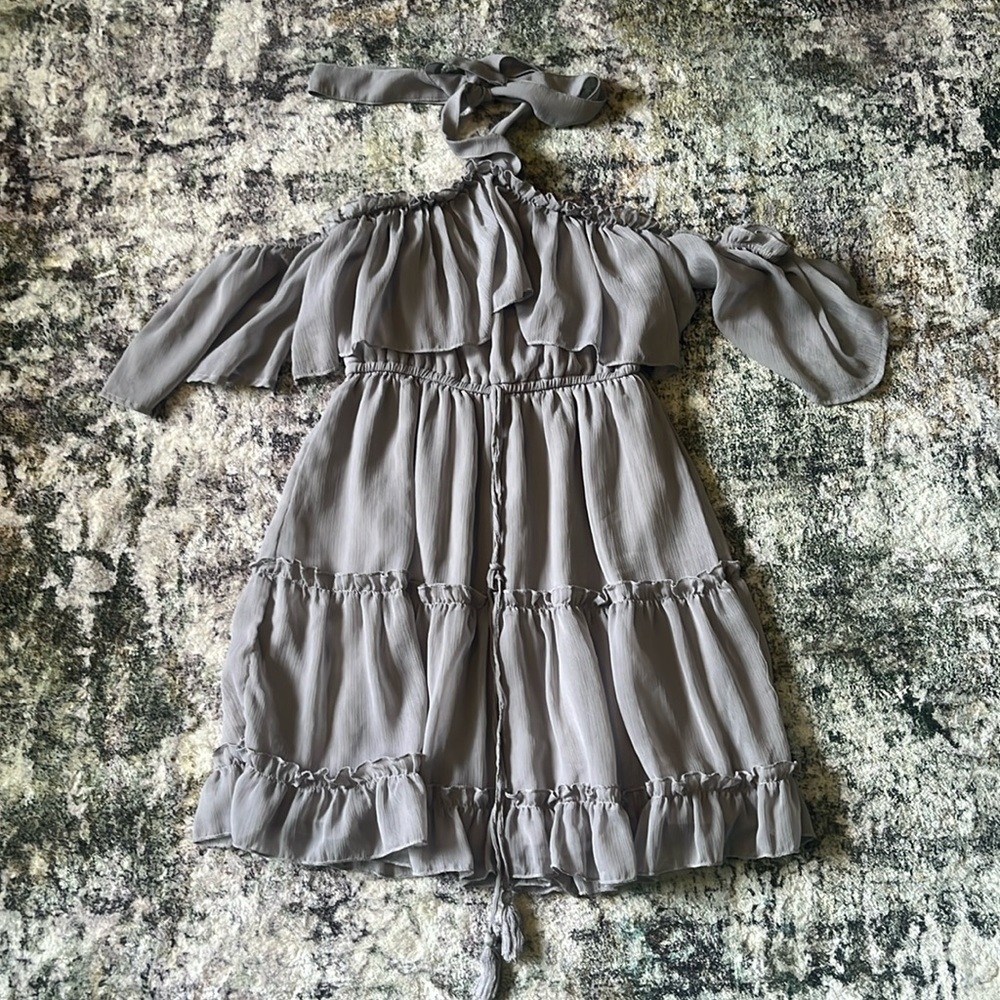 Charlotte Russe Grey Baby Doll Dress